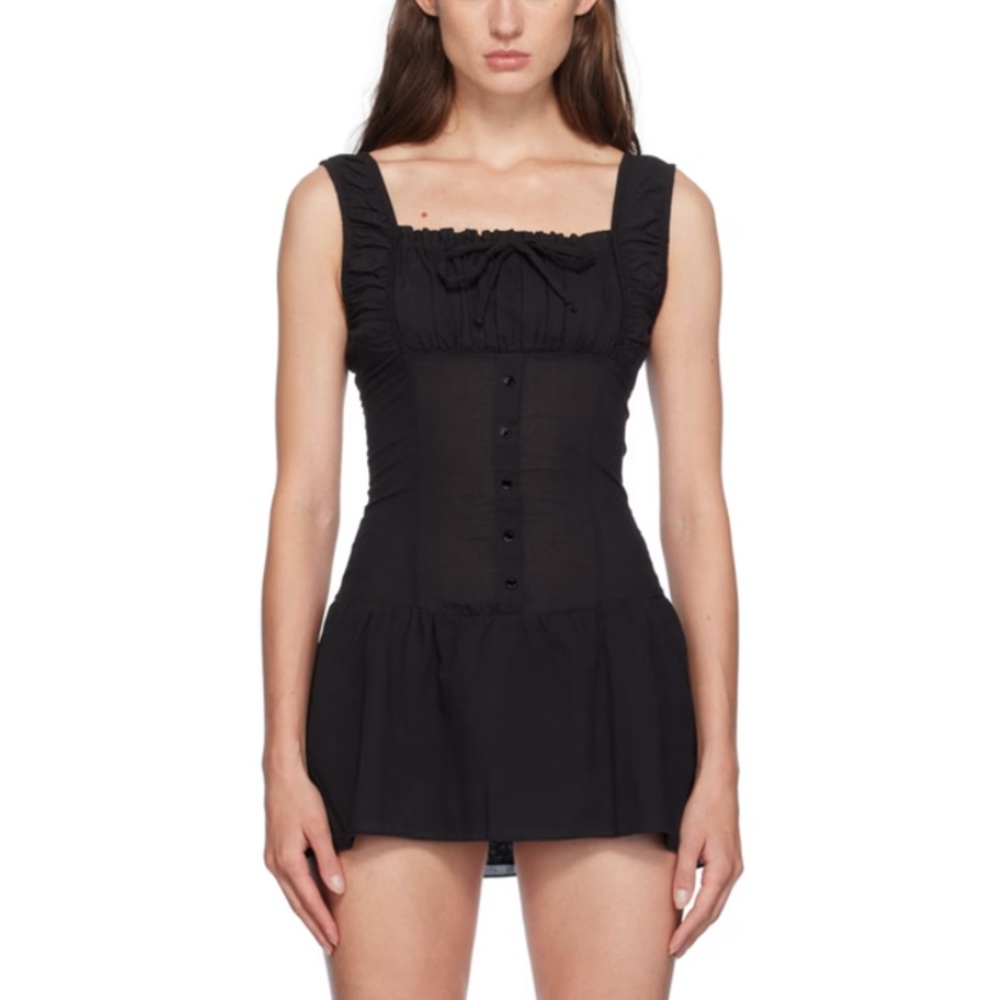 Frankie's Bikinis Black Mini Dress